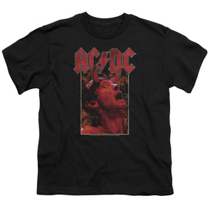 AC/DC Horns Kids Youth T Shirt Black