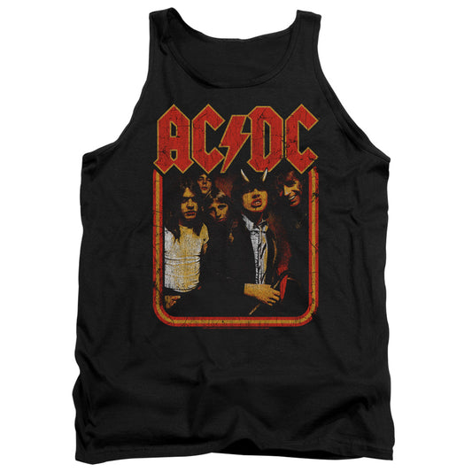 AC/DC Group Distressed Mens Tank Top Shirt Black