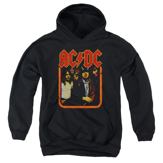 AC/DC Group Distressed Kids Youth Hoodie Black