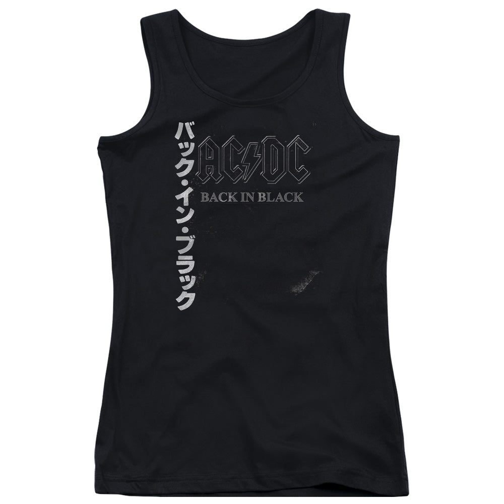 AC/DC Back In The Day Kanji Womens Tank Top Shirt Black