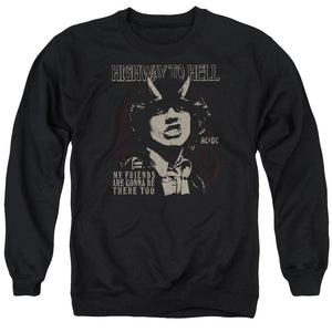 AC/DC My Friends Mens Crewneck Sweatshirt Black