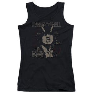 AC/DC My Friends Womens Tank Top Shirt Black