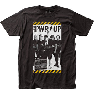 AC/DC PWR Up Poster Mens T Shirt Black