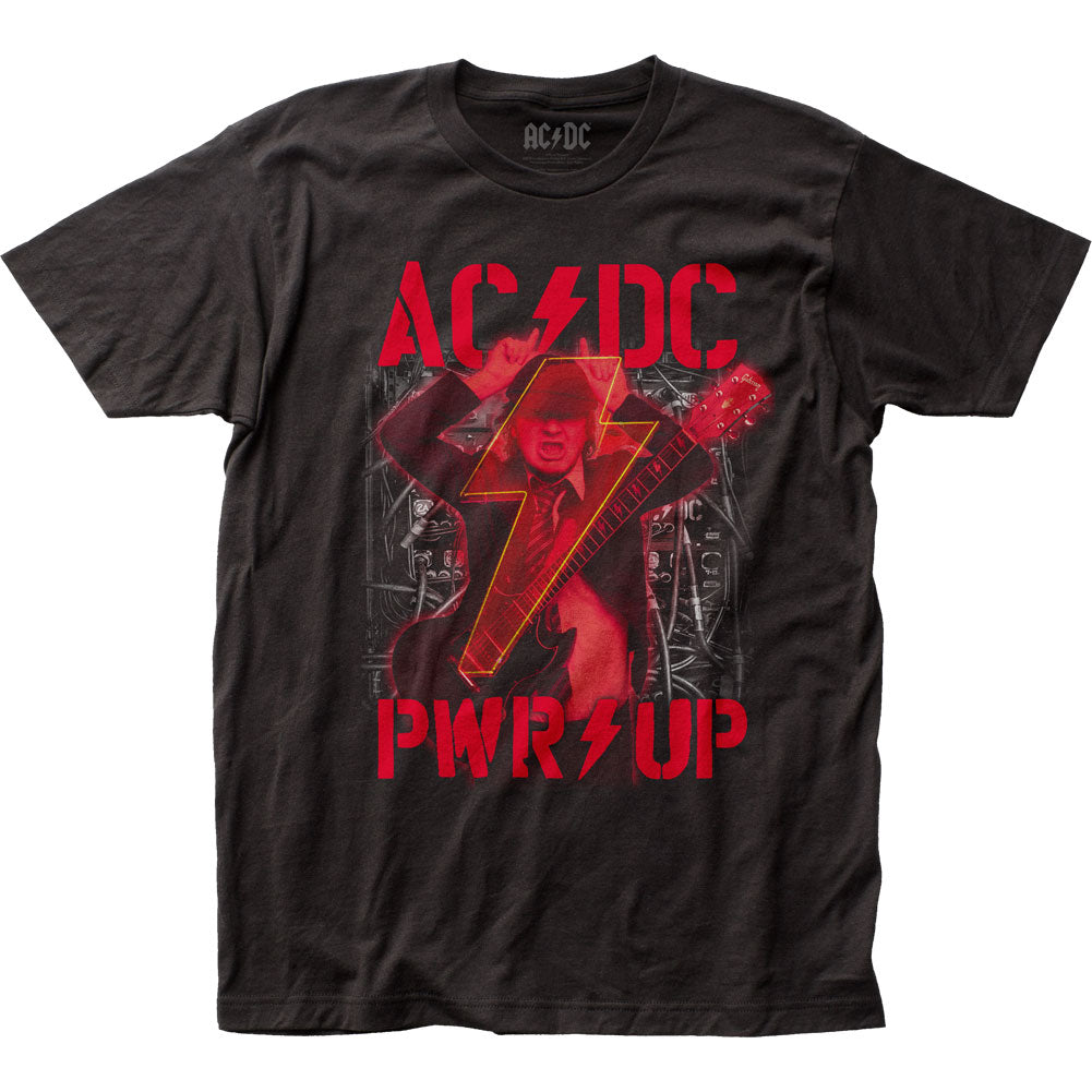 AC/DC Angus PWR Up Mens T Shirt Black
