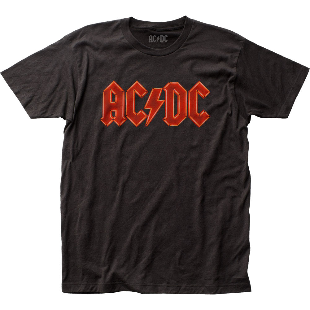 AC/DC Neon Logo Mens T Shirt Black