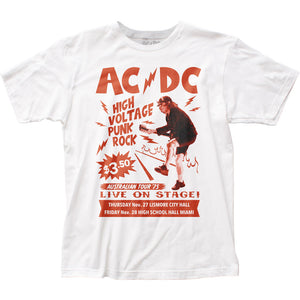 AC/DC Live on Stage Mens T Shirt White