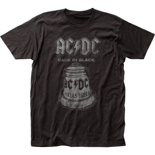 AC/DC Back In Black Hells Bells Mens T Shirt Black