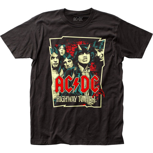 AC/DC Highway To Hell Mens T Shirt Black