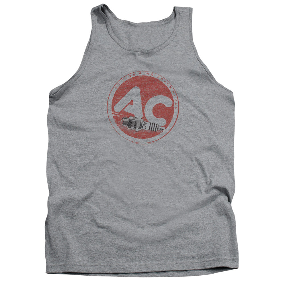 AC Delco AC Circle Mens Tank Top Shirt Athletic Heather