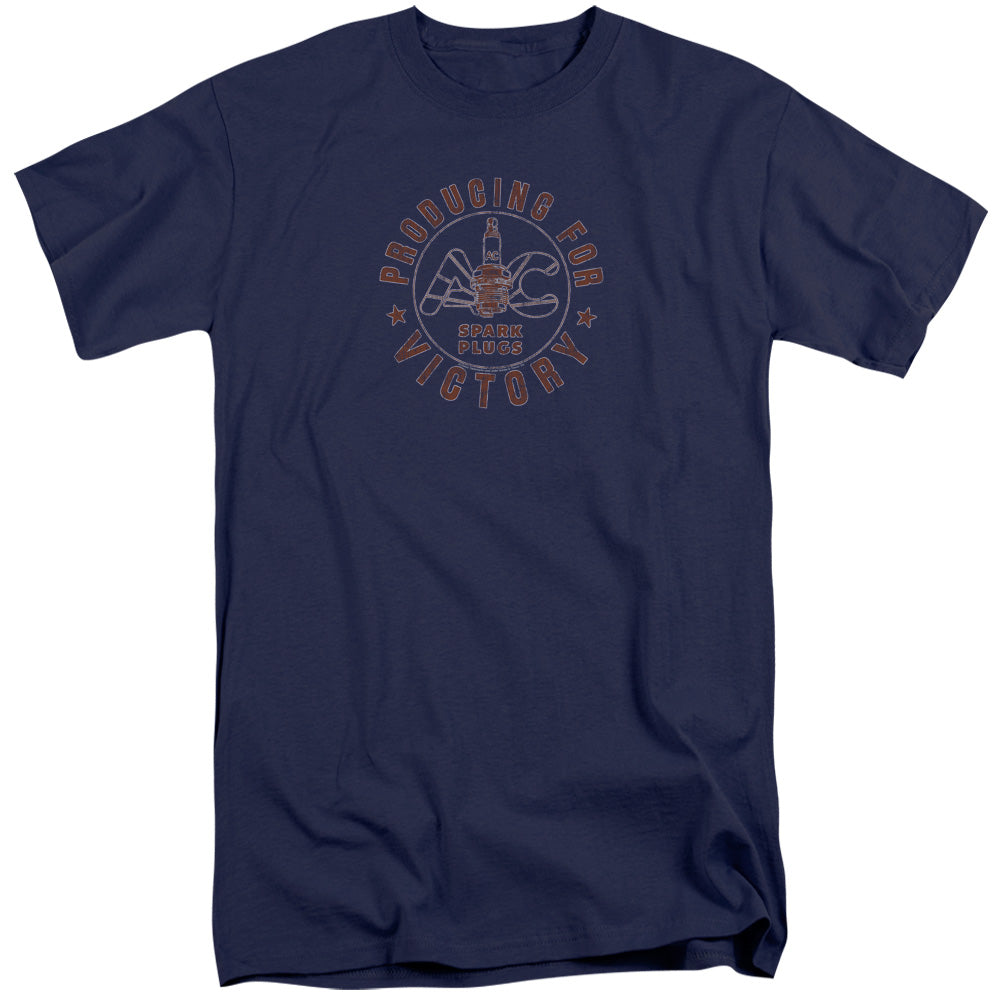 AC Delco Producing For Victory Mens Tall T Shirt Navy Blue