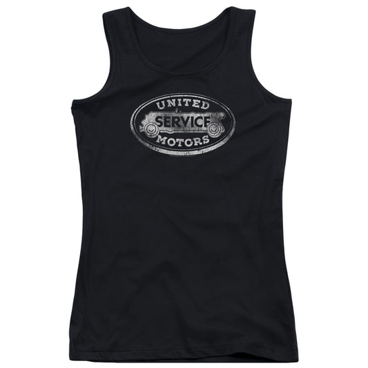 AC Delco United Motors Service Womens Tank Top Shirt Black