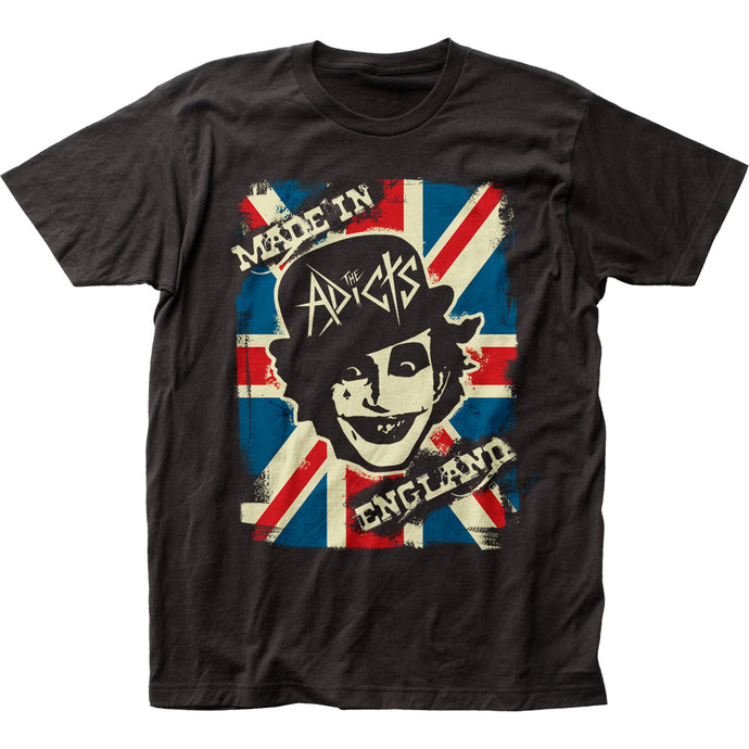 The Adicts Made in England Mens T Shirt Black