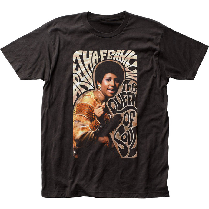 Aretha Franklin Queen of Soul Mens T Shirt Black