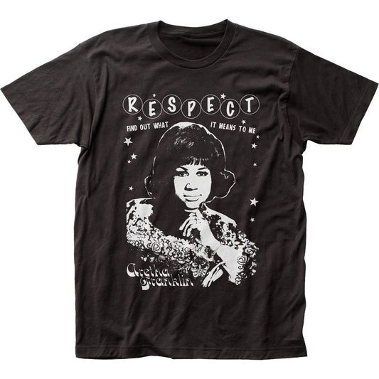 Aretha Franklin Respect Mens T Shirt Black