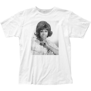 Aretha Franklin Personality Portrait 1 Mens T Shirt White