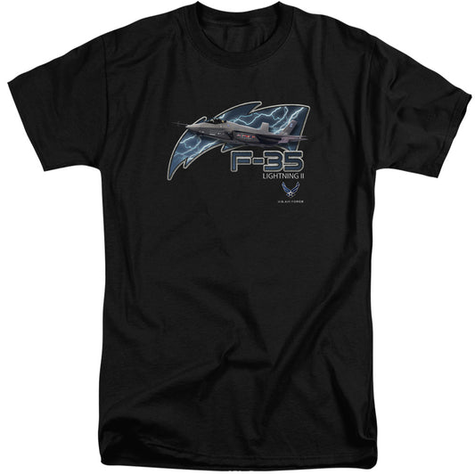 Air Force F35 Mens Tall T Shirt Black