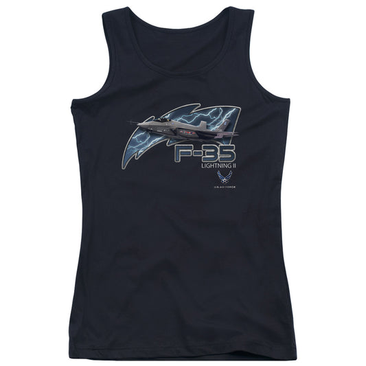 Air Force F35 Womens Tank Top Shirt Black