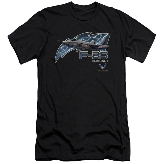 Air Force F35 Slim Fit Mens T Shirt Black