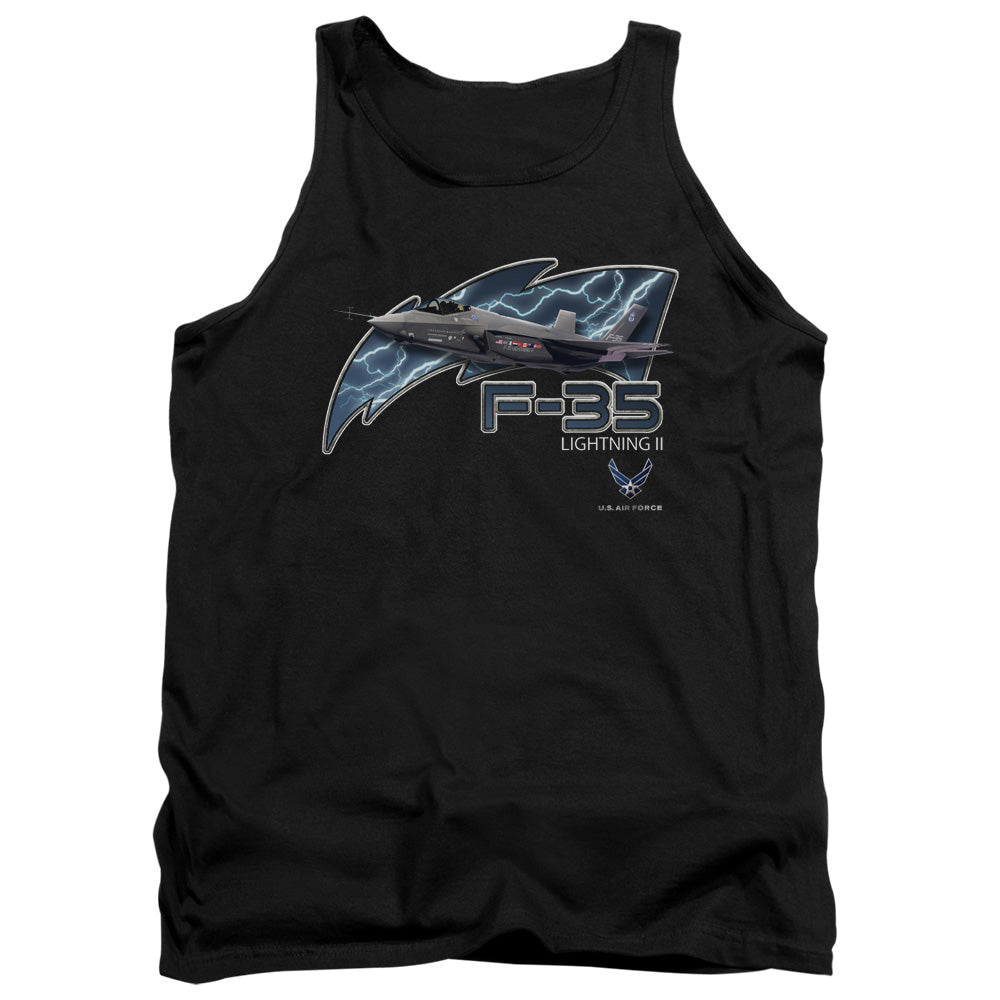 Air Force F35 Mens Tank Top Shirt Black