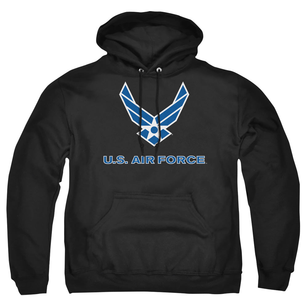 Air Force Logo Mens Hoodie Black