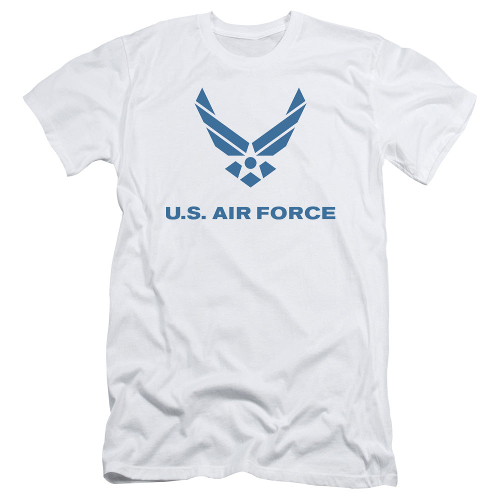 Air Force Distressed Logo Slim Fit Mens T Shirt White