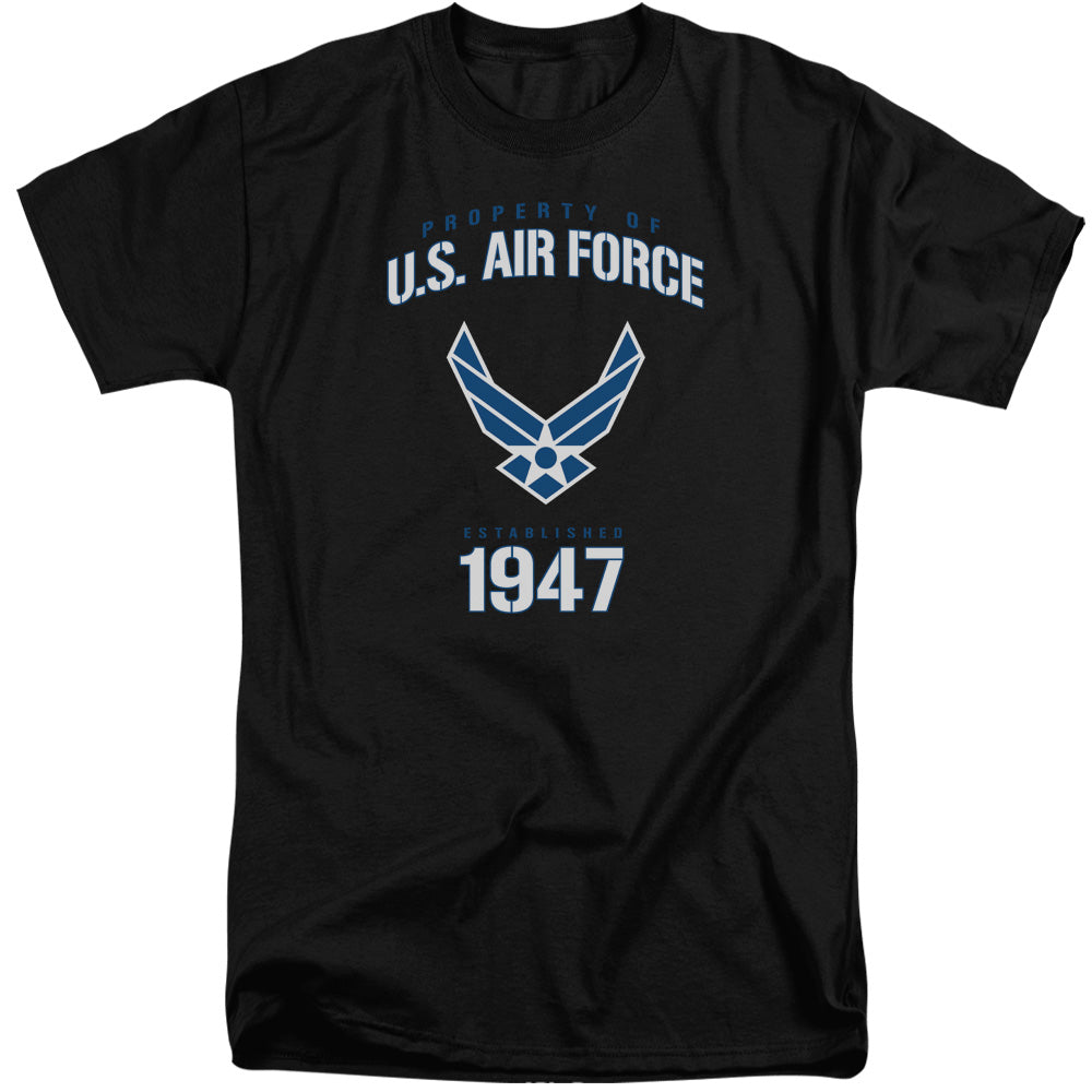 Air Force Property Of Mens Tall T Shirt Black