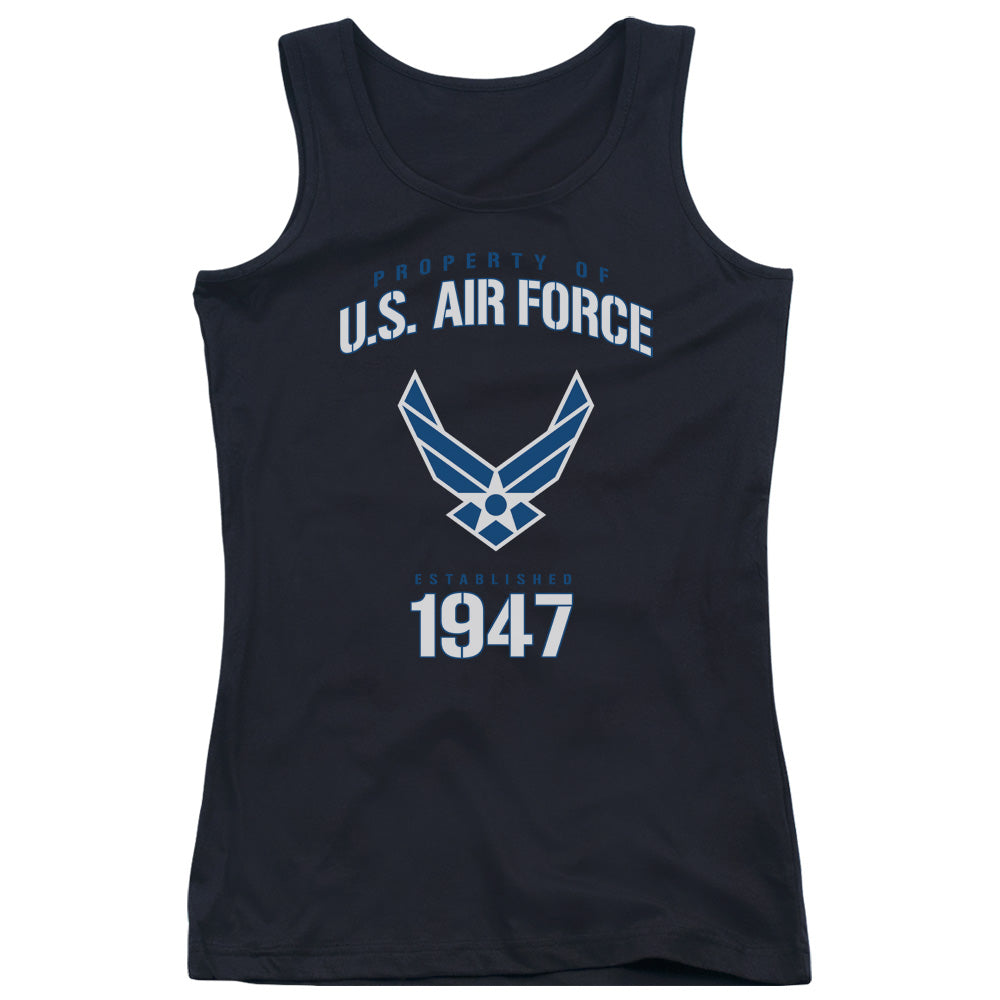 Air Force Property Of Womens Tank Top Shirt Black