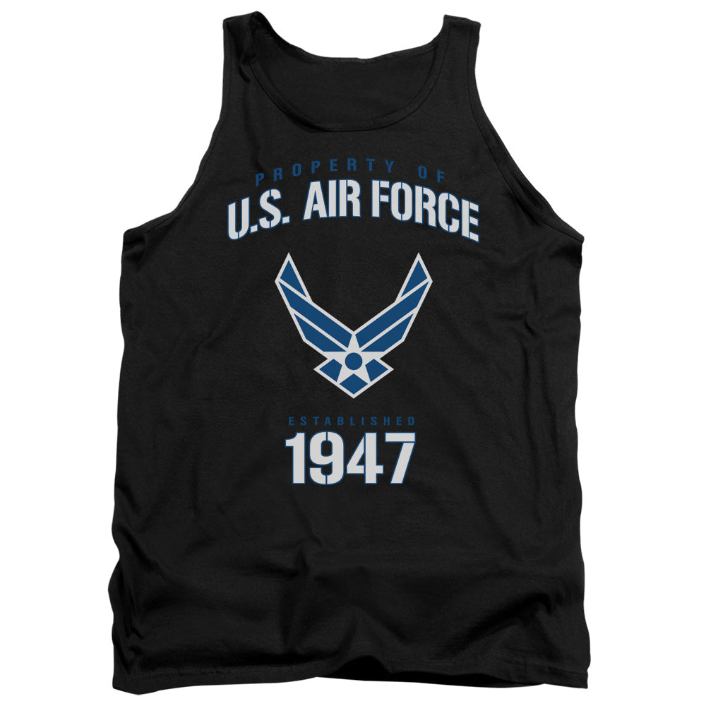 Air Force Property Of Mens Tank Top Shirt Black