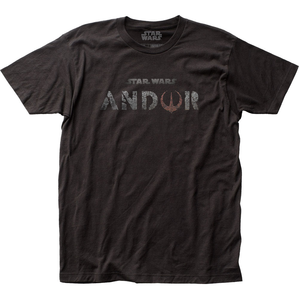 Star Wars Andor Stone Title Mens T Shirt Black