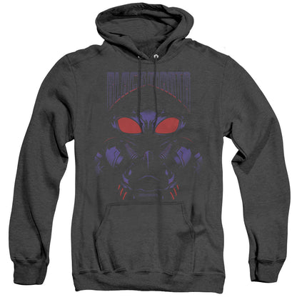 Aquaman Movie Black Manta Mens Heather Hoodie Black