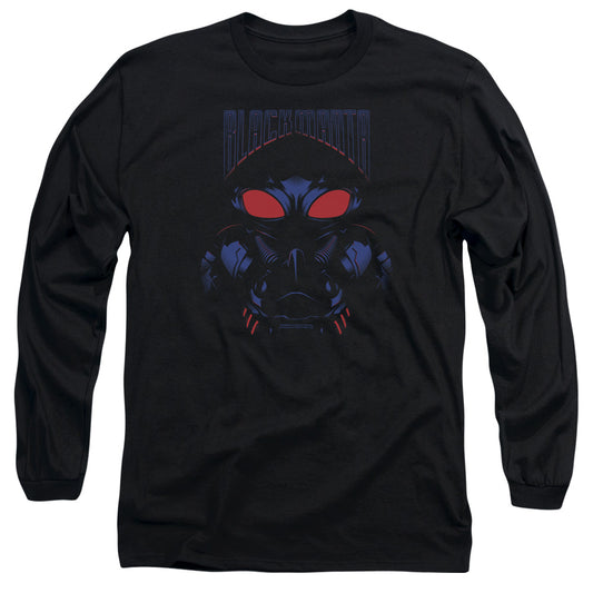 Aquaman Movie Black Manta Mens Long Sleeve Shirt Black