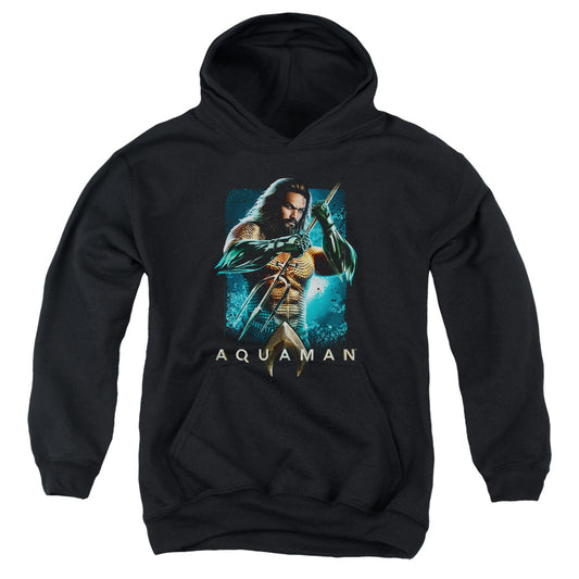 Aquaman Movie Trident Kids Youth Hoodie Black