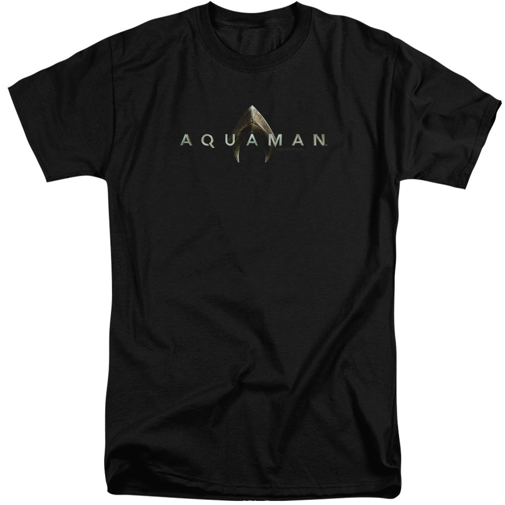 Aquaman Movie Logo Mens Tall T Shirt Black