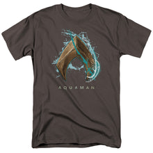 Load image into Gallery viewer, Aquaman Movie Water Shield Mens T Shirt Charcoal