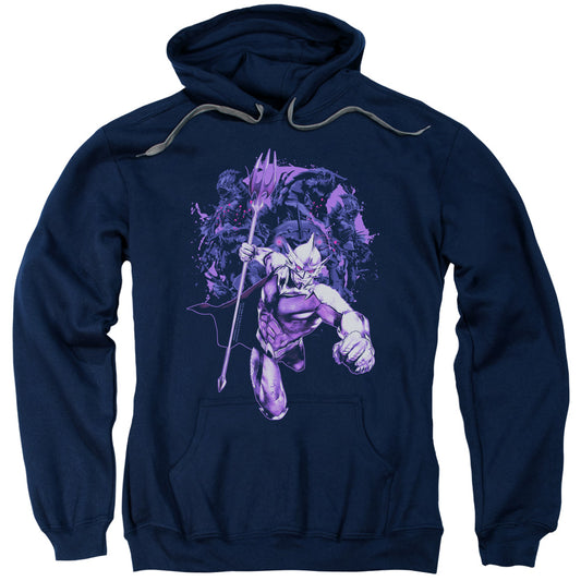 Aquaman Movie Evil Doers Mens Hoodie Navy Blue