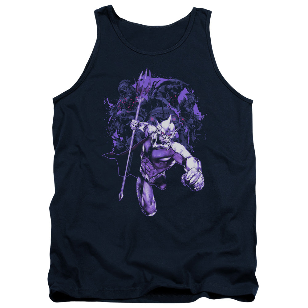 Aquaman Movie Evil Doers Mens Tank Top Shirt Navy Blue