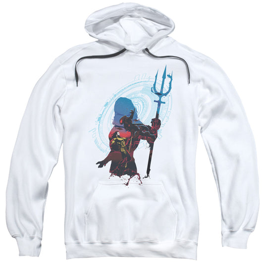 Aquaman Movie Silhouette Mens Hoodie White