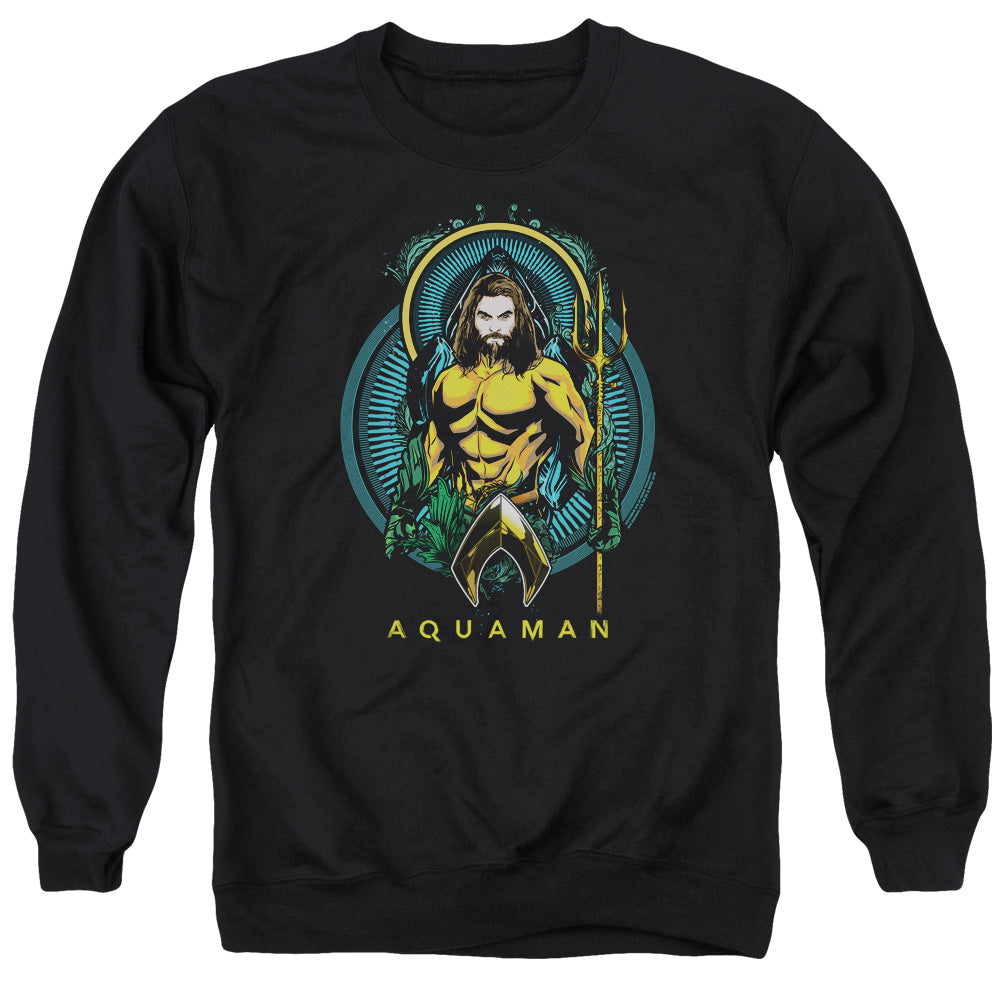 Aquaman Movie Aqua Nouveau Mens Crewneck Sweatshirt Black