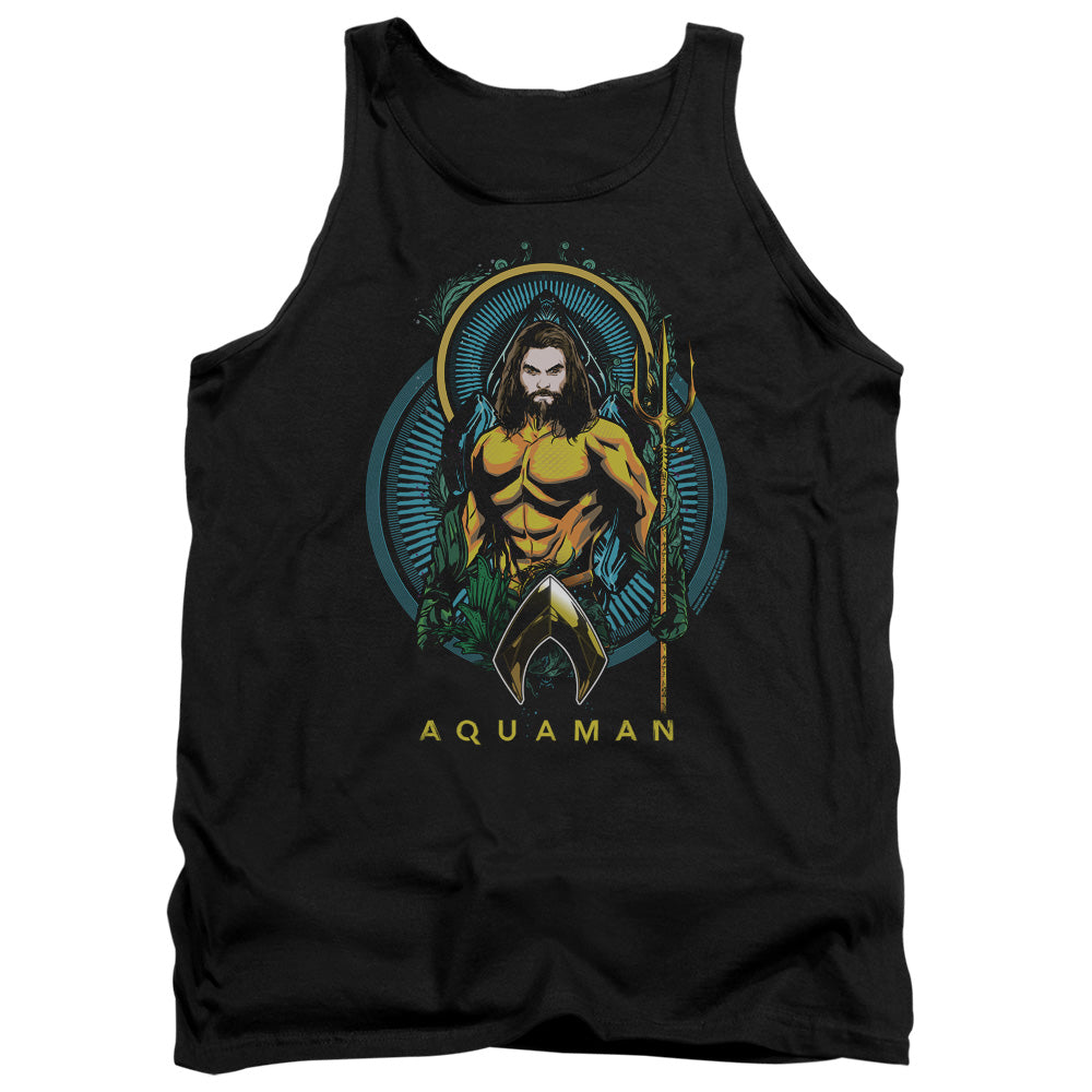 Aquaman Movie Aqua Nouveau Mens Tank Top Shirt Black