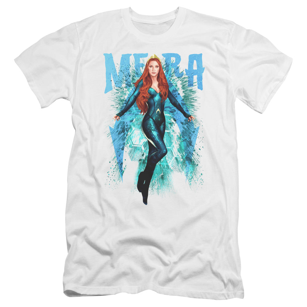 Aquaman Movie Mera Premium Bella Canvas Slim Fit Mens T Shirt White