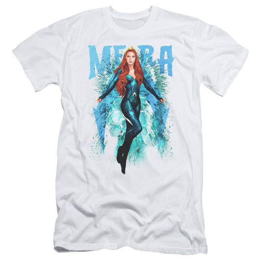 Aquaman Movie Mera Slim Fit Mens T Shirt White