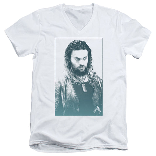 Aquaman Movie Salt Of The Sea Mens Slim Fit V-Neck T Shirt White