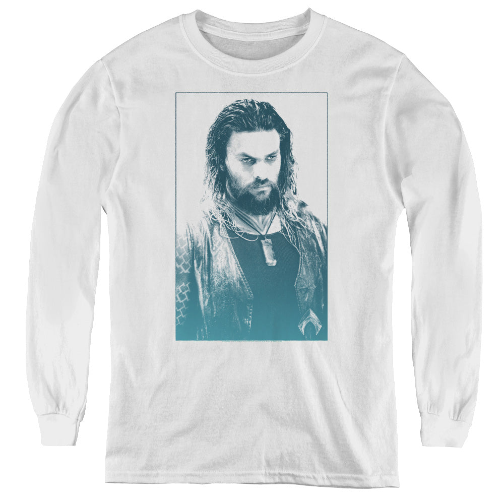 Aquaman Movie Salt Of The Sea Long Sleeve Kids Youth T Shirt White