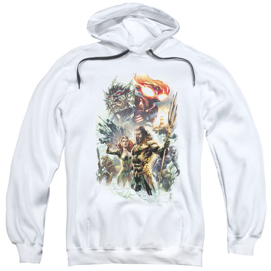 Aquaman Movie King Of Atlantis Mens Hoodie White