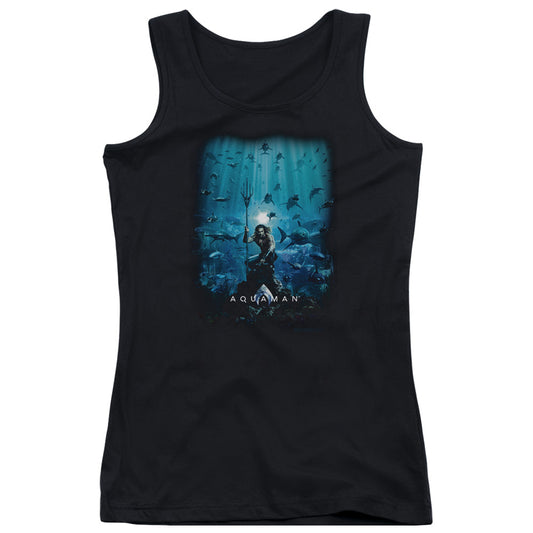 Aquaman Movie Poster Womens Tank Top Shirt Black