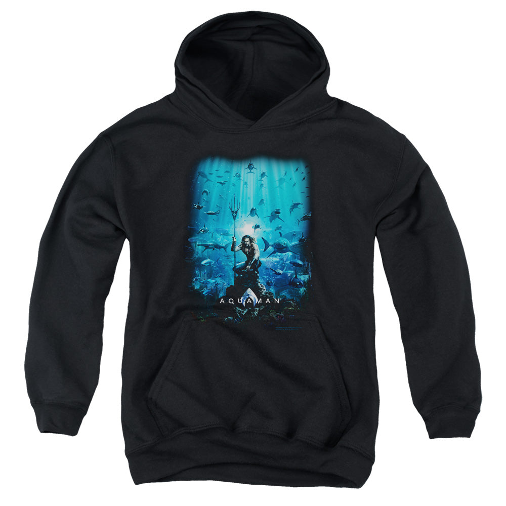 Aquaman Movie Poster Kids Youth Hoodie Black