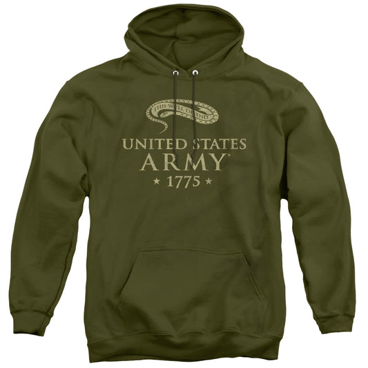 Army Well Defend Mens Hoodie Military Green Officially Licensed
