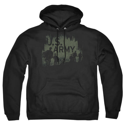 Army Soldiers Mens Hoodie Black Officially Licensed