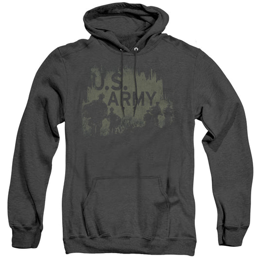 Army Soldiers Mens Heather Hoodie Black Officially Licensed