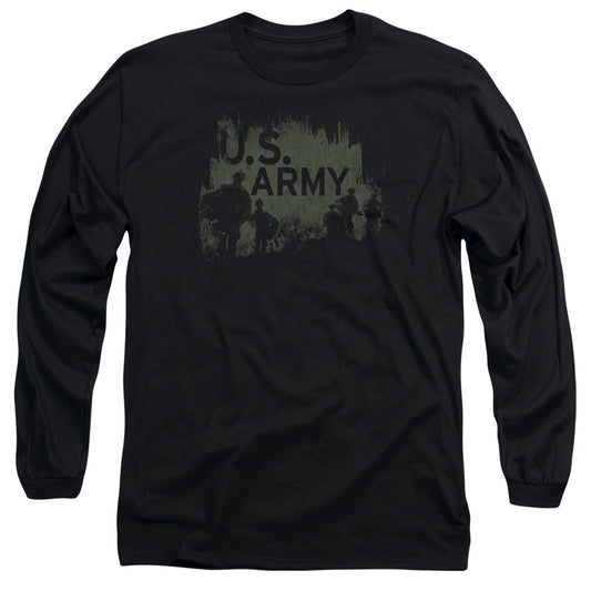 Army Soldiers Mens Long Sleeve Shirt Black Officially Licensed
